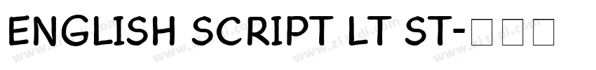 English Script LT St字体转换